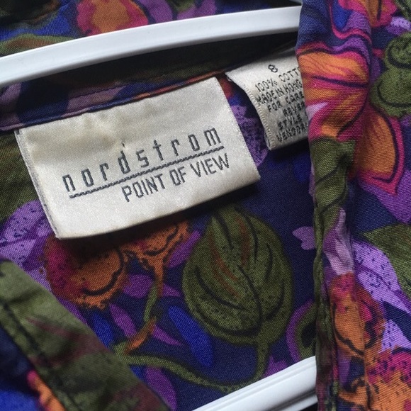 Nordstrom button down floral top - Picture 2 of 3